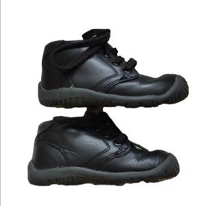 Stride rite derby black infant/baby leather shoes